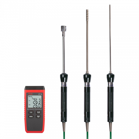 RGK CT-12 с зондом температуры воздуха TR-10A и погружным зондом TR-10W с поверкой